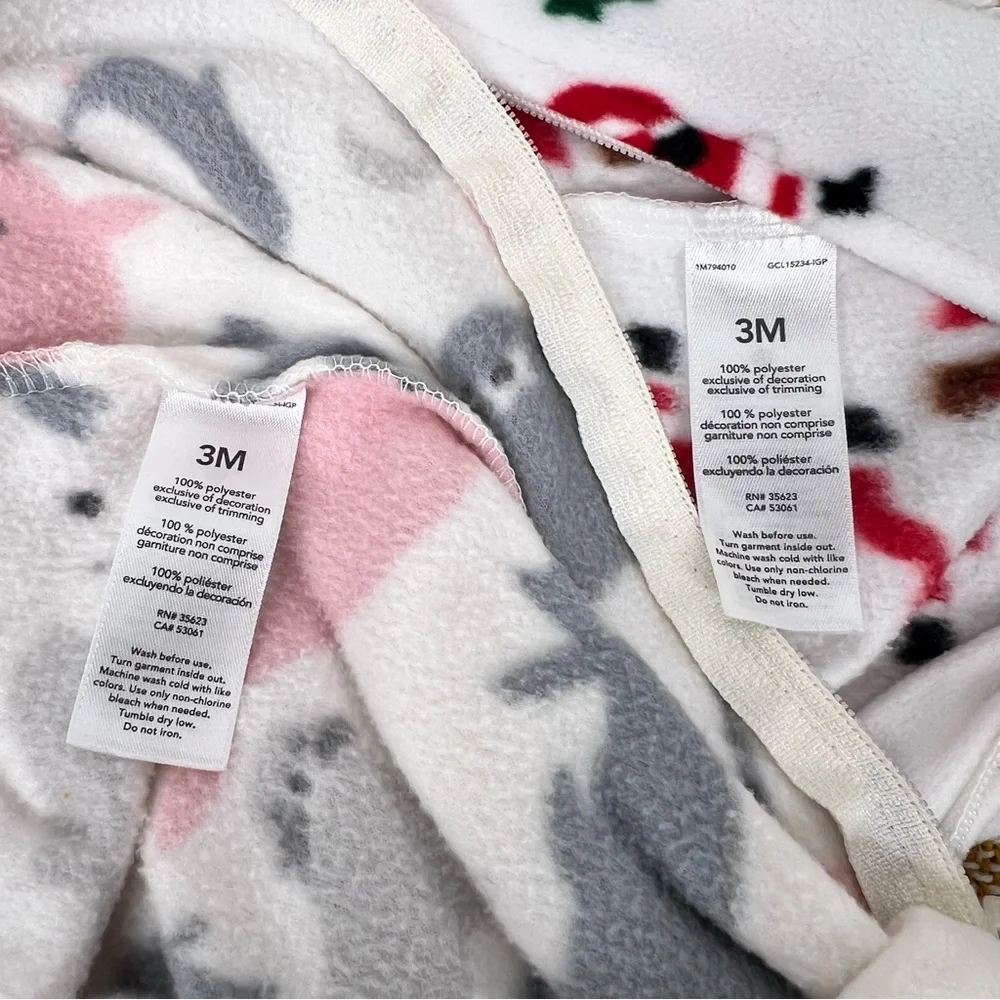Carter's Pajamas Fleece My First Christmas and Baby‎ Girls' Penguin Pajamas 3M